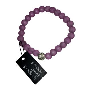 NWT Parade Street Products Purple Beaded Bracelet